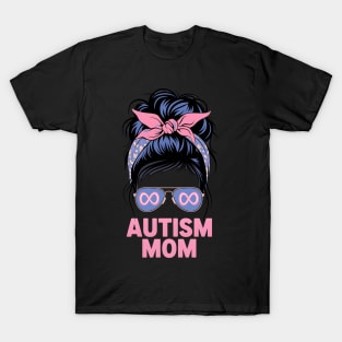 Autism Awareness Messy Bun T-Shirt